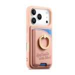 iPhone 17 Series Leather Wallet Case with Ring Holder and Kickstand