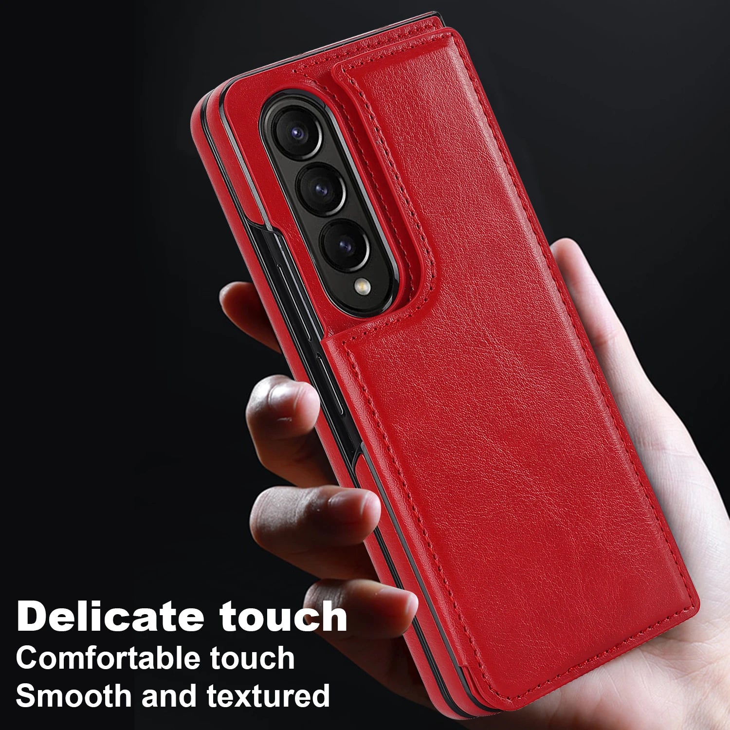 Luxury Leather Wallet Case for Samsung Galaxy Z Fold 5