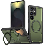 Protective Case with 360° Rotating Magnetic Ring for Samsung Galaxy S25 Series