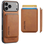 Leather MagSafe Case with Detachable 3-Card Holder for iPhone 18 Series