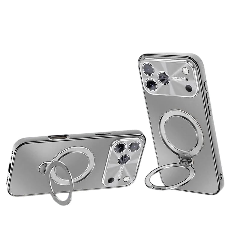 Luxury Business MagSafe Case with 360° Rotating Bracket for iPhone 17 Series