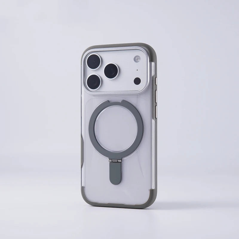 Slim Frosted MagSafe Case with Built-In Kickstand for iPhone 17 Series