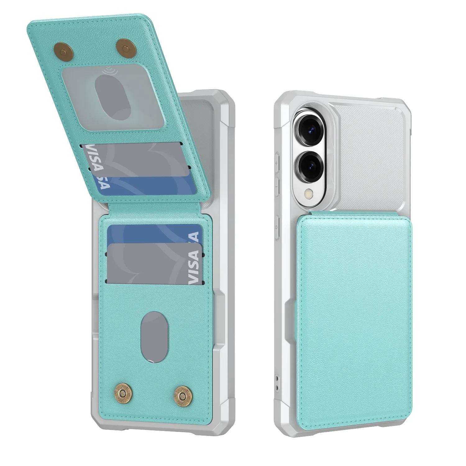 Samsung Galaxy S25 Edge Leather Wallet Case with Card Holder