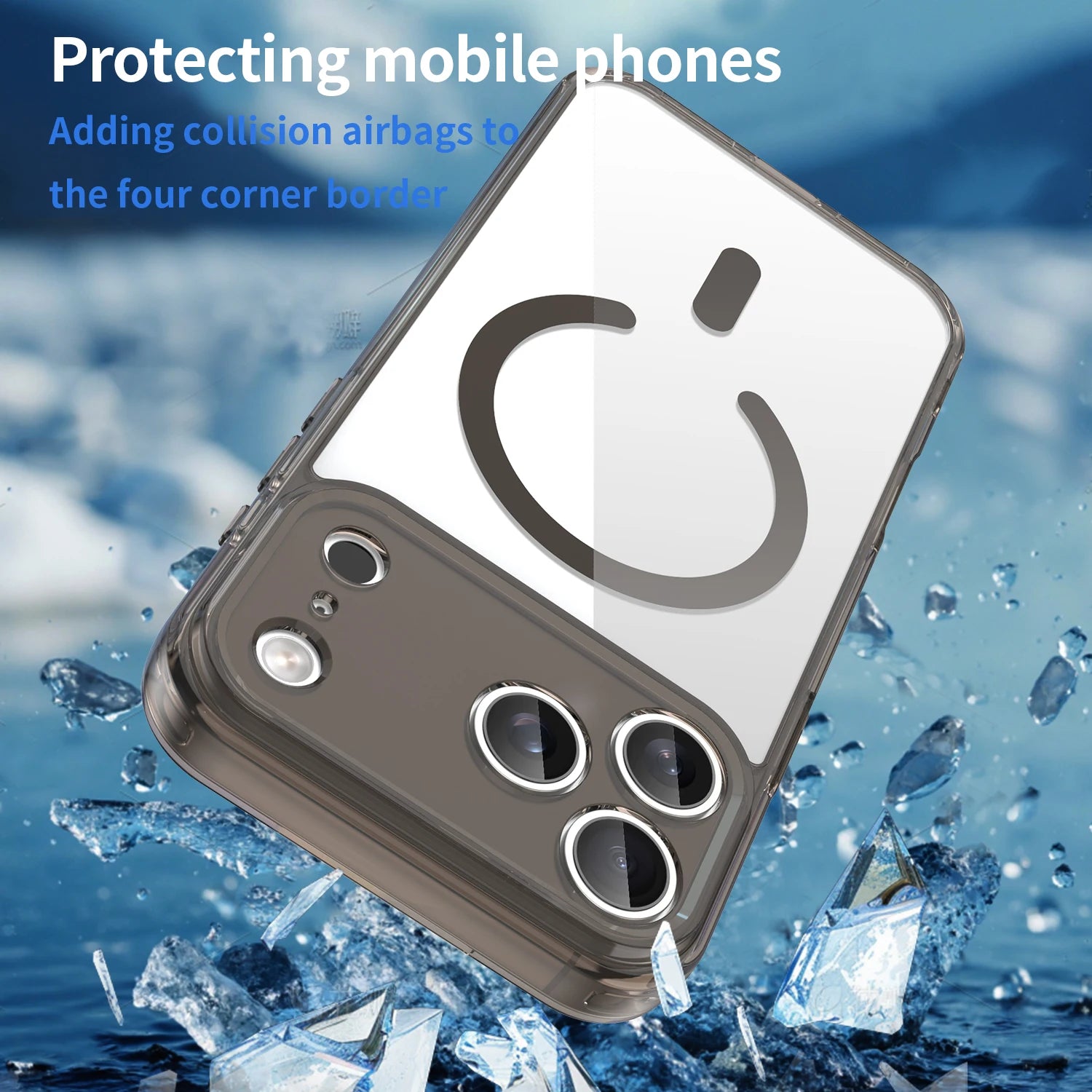 MagSafe Compatible Transparent Acrylic Case for iPhone 17 Series