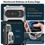 Heavy-Duty Aluminum Case with Glass and Camera Stand for Google Pixel 9 Series