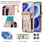 Leather Crossbody Wallet Case for Samsung Galaxy Z Flip 8