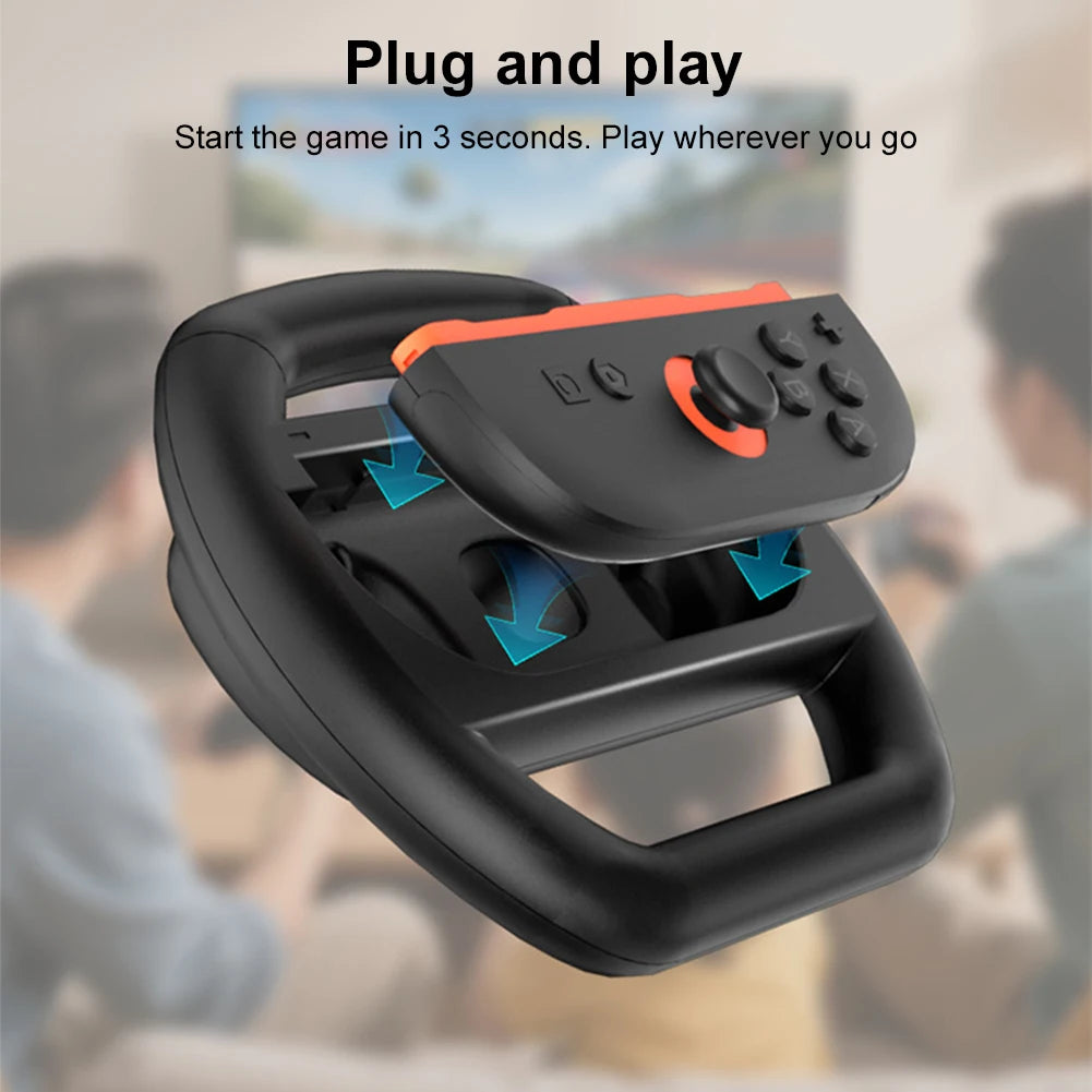 4-Piece Racing Wheel Controller Set for Nintendo Switch 2 Joy-Con