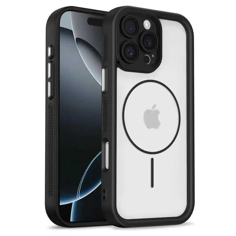 MagSafe Compatible Luxury Transparent Bumper Case for iPhone 16 Series