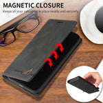 Luxury Retro Leather RFID-Blocking Flip Wallet Case for Samsung Galaxy S26 Series
