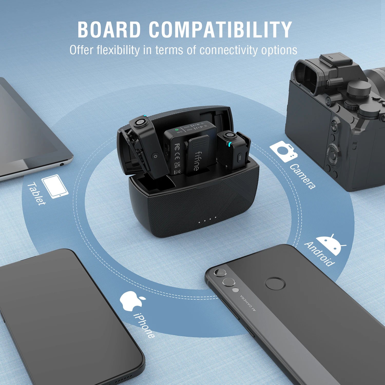 FIFINE Wireless Lavalier Microphone