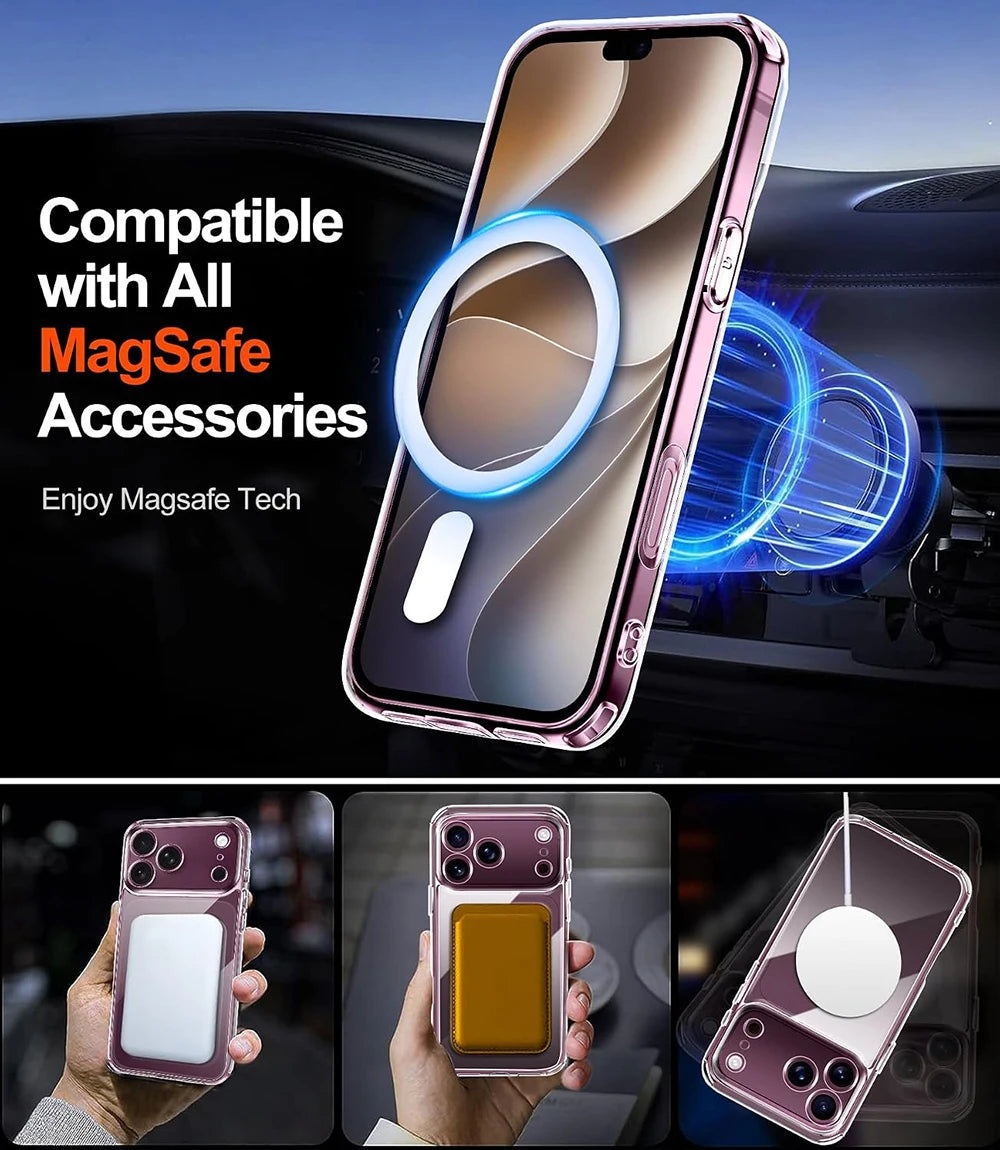 Shockproof MagSafe Case with Military-Grade Drop Protection for iPhone 18 Series