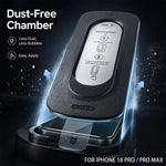 Dust-Free Chamber Tempered Glass Screen Protector, for iPhone 18 Series