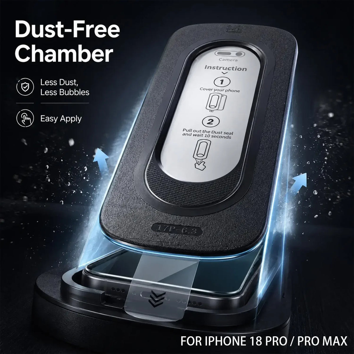 Dust-Free Chamber Tempered Glass Screen Protector, for iPhone 18 Series
