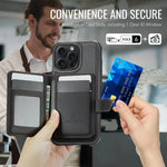 2-in-1 Leather MagSafe Wallet Case with Card Holder for iPhone 15 Series