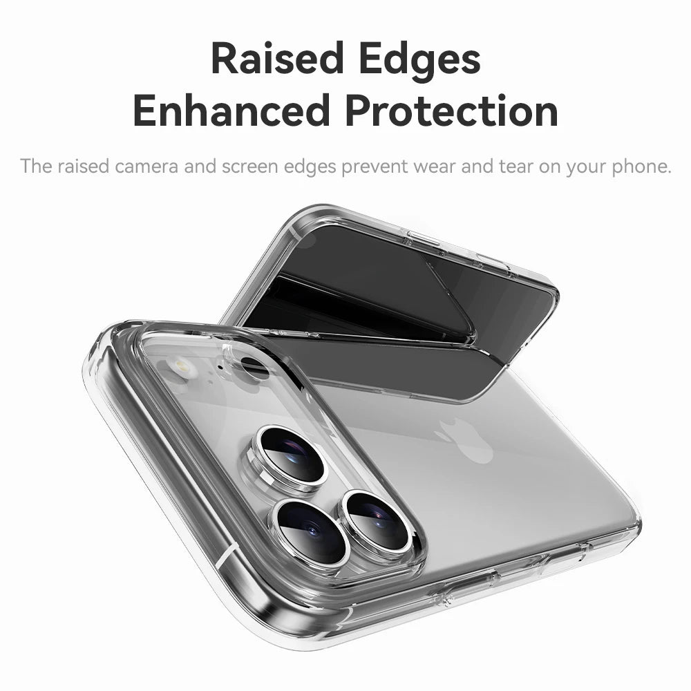 Crystal Clear Airbag Bumper Case for iPhone 17 Series