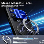 Matte PC TPU Shockproof Case with 360° Rotating Magnetic Ring for Xiaomi 18 Series