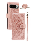 Luxury Embossed Datura Leather Case for Google Pixel 10 Series