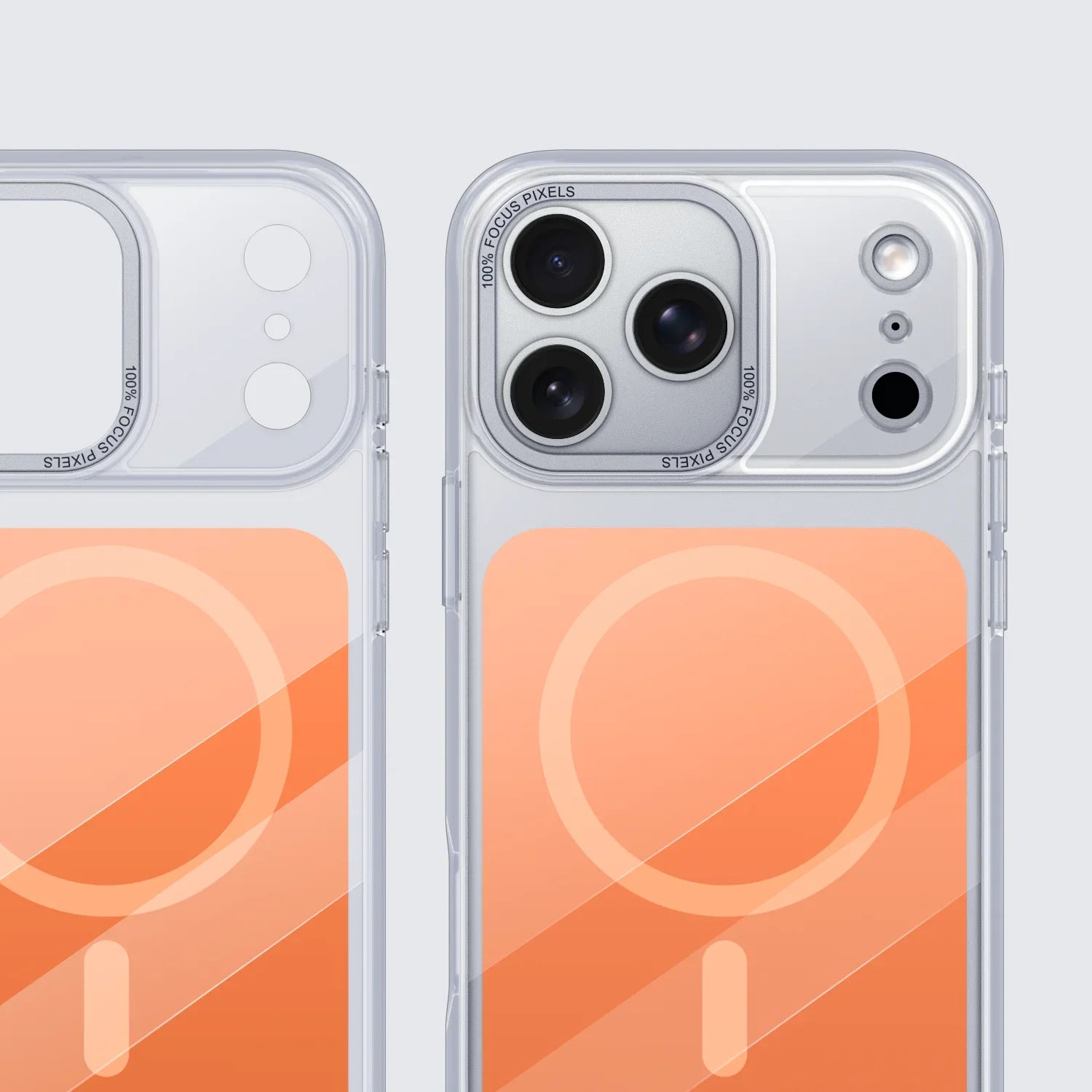 iPhone 17 Series Clear Shockproof MagSafe Case with Metal Lens Protector