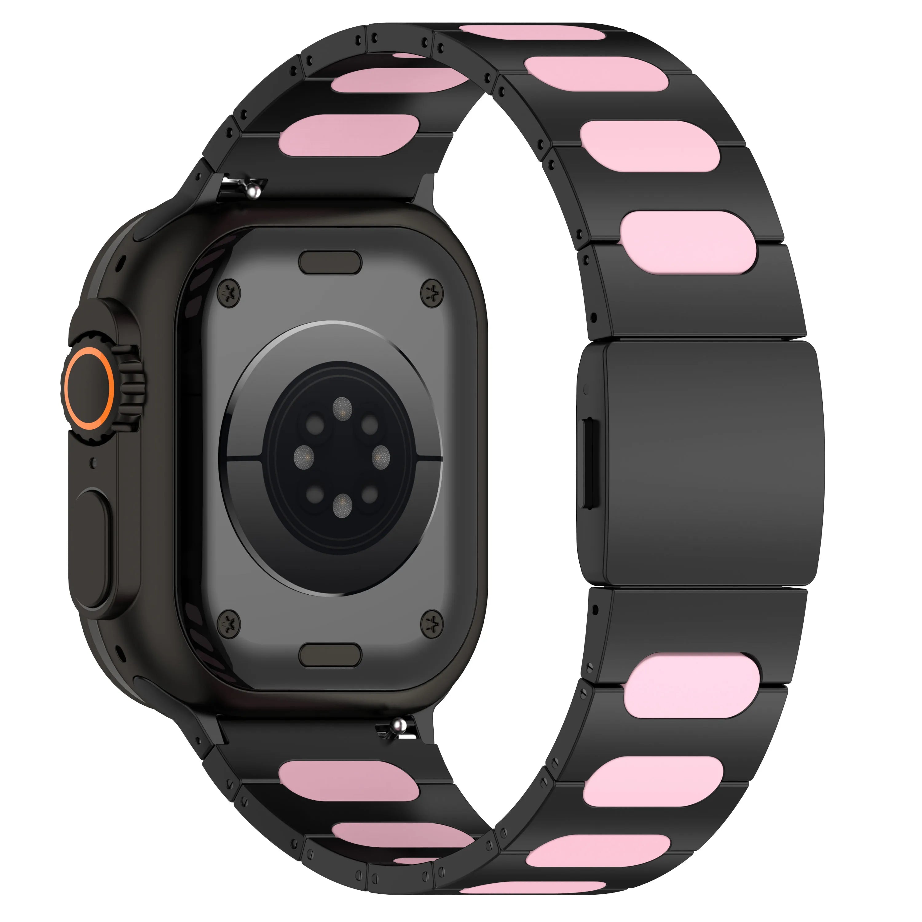 Metal and Silicone Hybrid Bracelet for Apple Watch