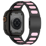 Metal and Silicone Hybrid Bracelet for Apple Watch