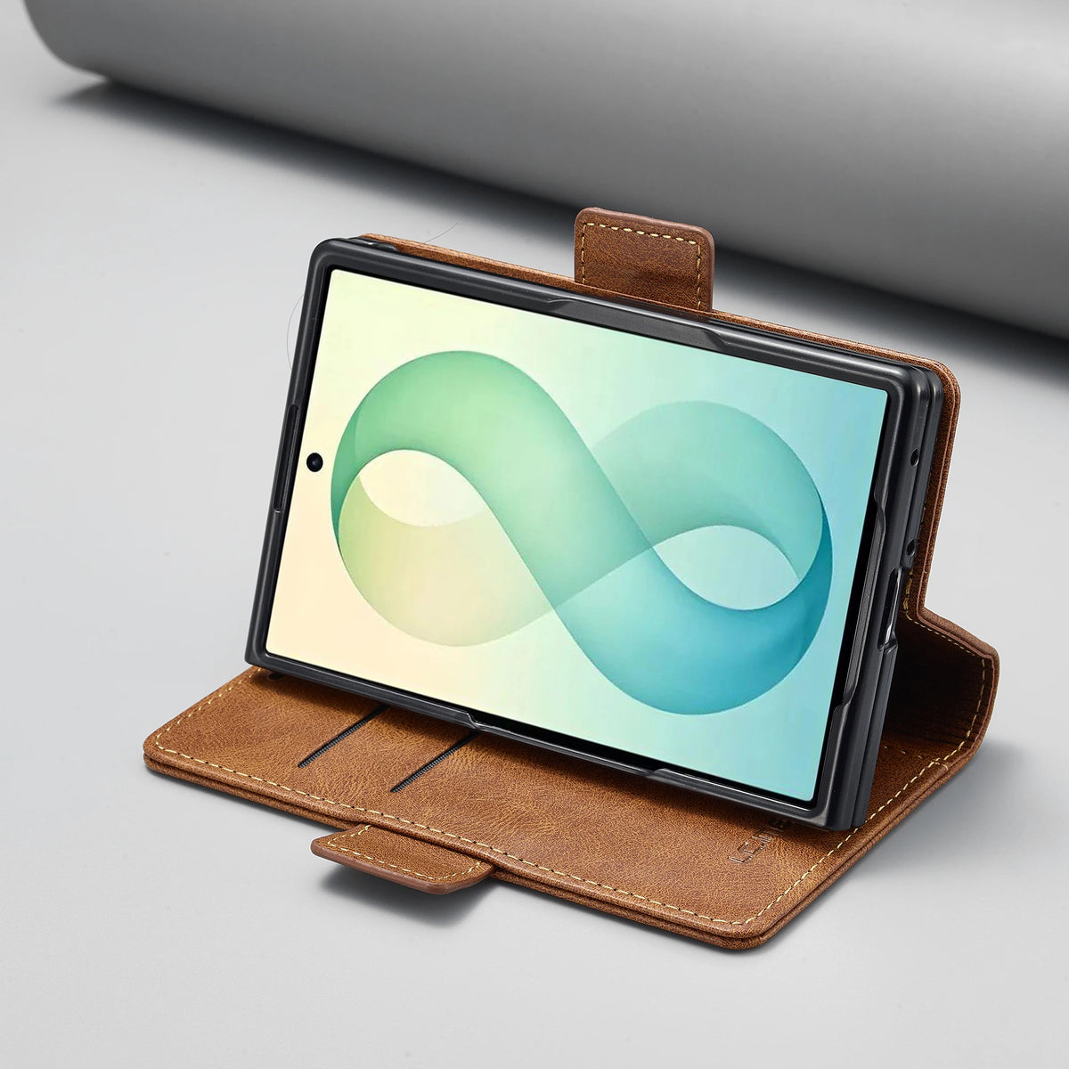 Leather Flip Kickstand Wallet Case with 2-Card Storage for Samsung Galaxy Z Fold 8