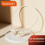 Toocki Gas Conduction Bluetooth 5.3 Lightweight Ear-Hook Wireless Headphones