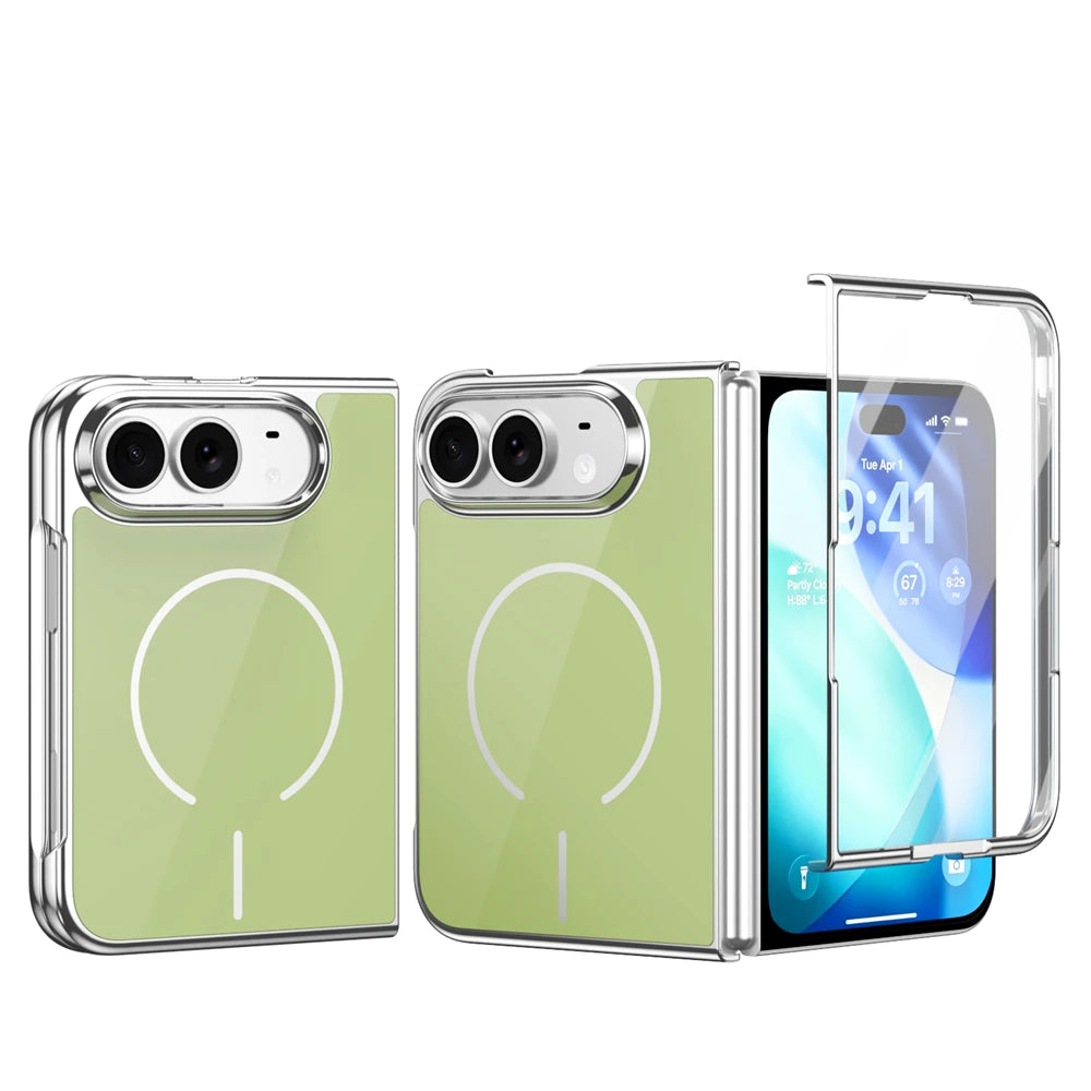 Tempered Glass Screen Protector Case with MagSafe Compatibility for iPhone Duo