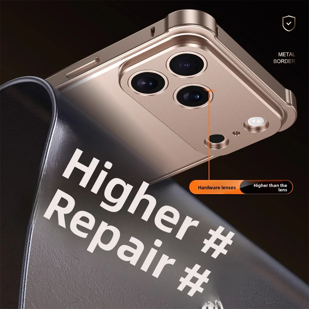 Aluminum Alloy Original Color Shockproof Bumper Frame Case for iPhone 17 Series