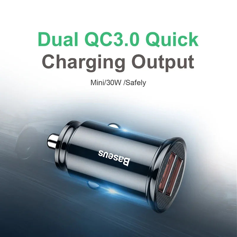 Baseus 30W Dual USB Car Charger