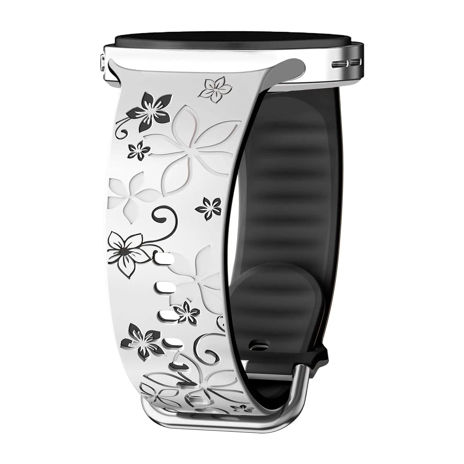 Bauhinia Print Silicone Band for Samsung Galaxy Watch 8 and Galaxy 8 Classic