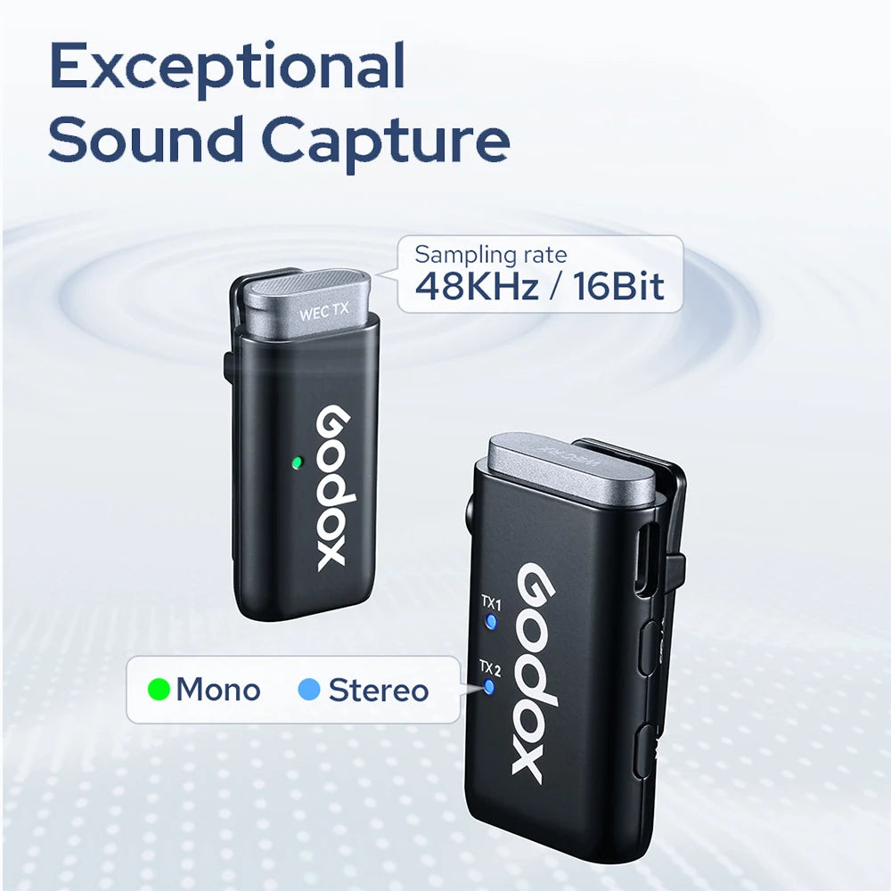 Godox WEC Wireless Lavalier Microphone Kit