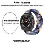 Nylon Woven Adjustable Buckle Watch Band for Samsung Galaxy Watch Ultra 2