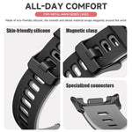 Durable No-Gap Sport Silicone Wristband for Samsung Galaxy Watch 8 & Galaxy Watch 8 Classic