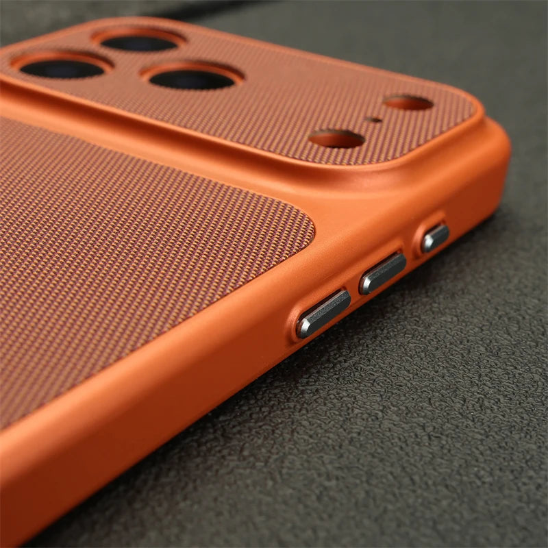 Diamond Pattern Leather MagSafe Case for iPhone 17 Series