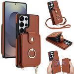 2-in-1 Zipper Wallet Case with Detachable Lanyard for Samsung Galaxy S24 Series