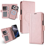 Premium 2-in-1 Leather MagSafe Wallet Case for iPhone 17 Series