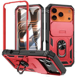 Heavy-Duty Military Armor Case with Sliding Camera Protection for iPhone 17 Series