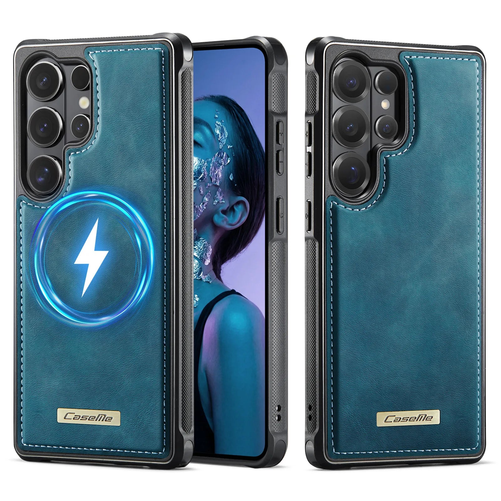 Samsung Galaxy S25 Series Magnetic Leather Phone Case