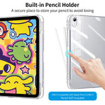 Frosted Transparent Folio Case with Folding Stand for iPad Air M4