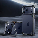 iPhone 17 Series 9-Shaped Minimalist Shockproof Bumper Case with Stand