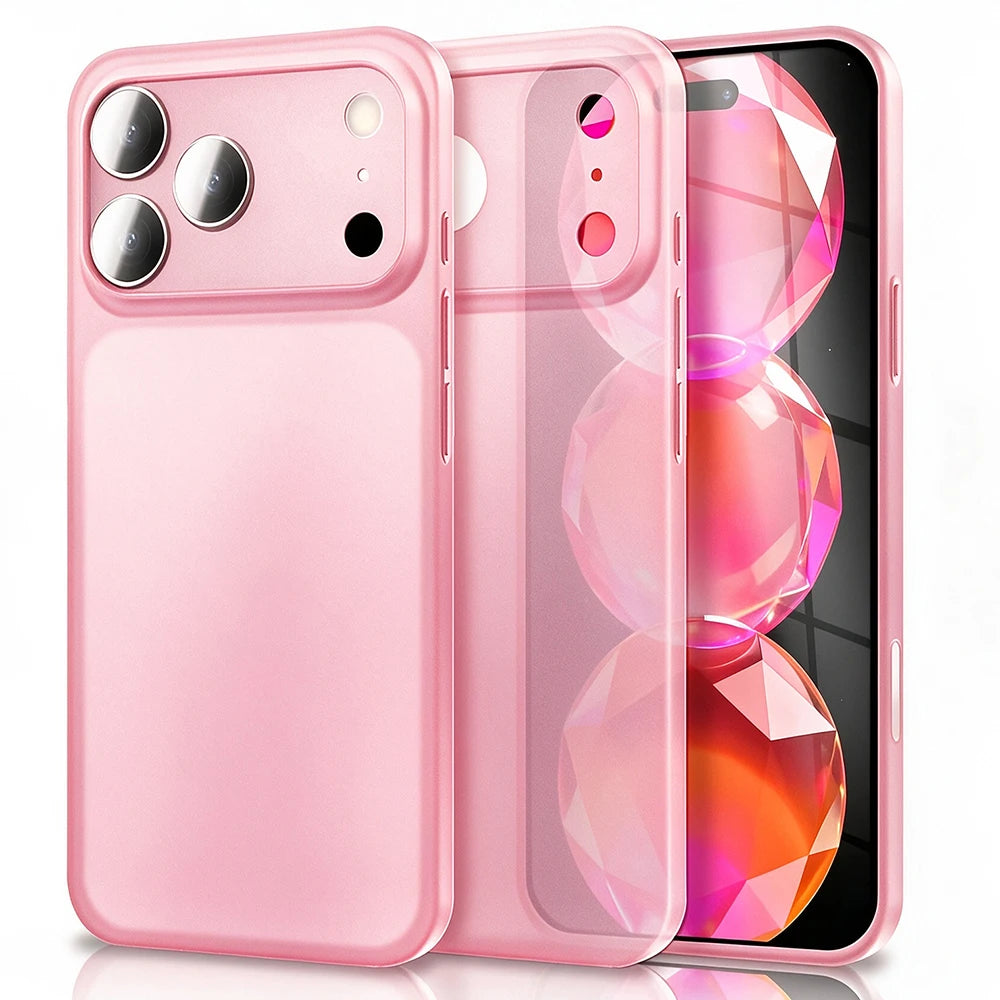 Ultra-Thin Translucent Matte Hard Case with Raised Camera Protection for iPhone 18 Series