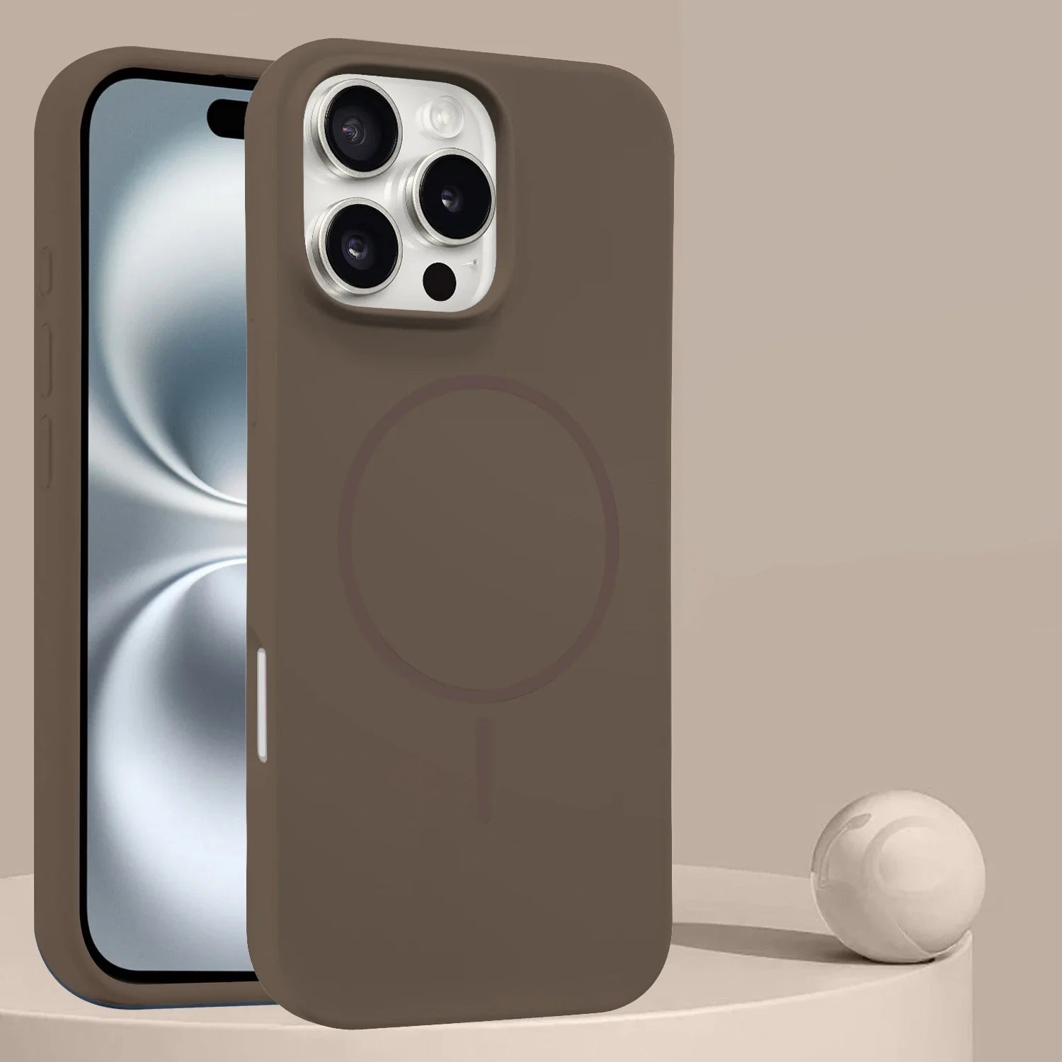 Soft Liquid Silicone MagSafe-Compatible Case for iPhone 16 Series