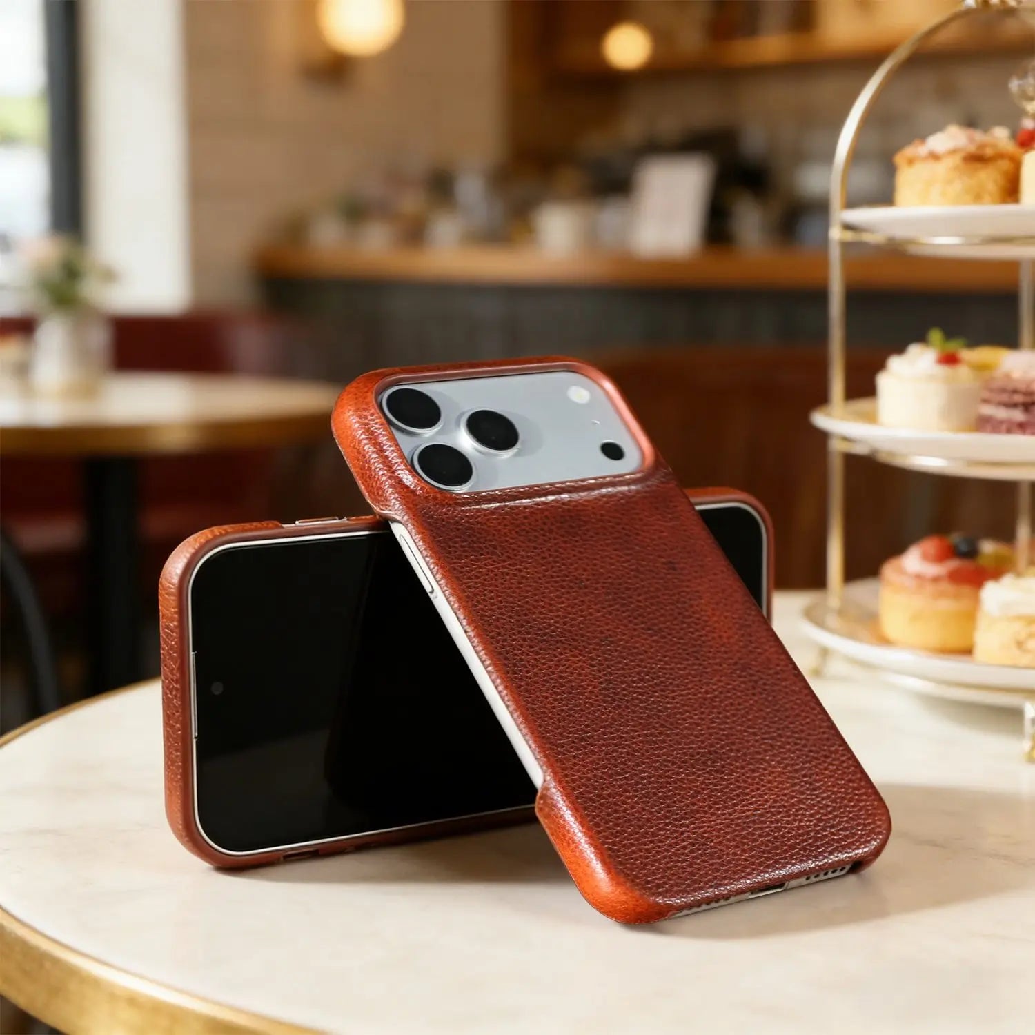 Vintage Genuine Leather Case for iPhone 17 Series