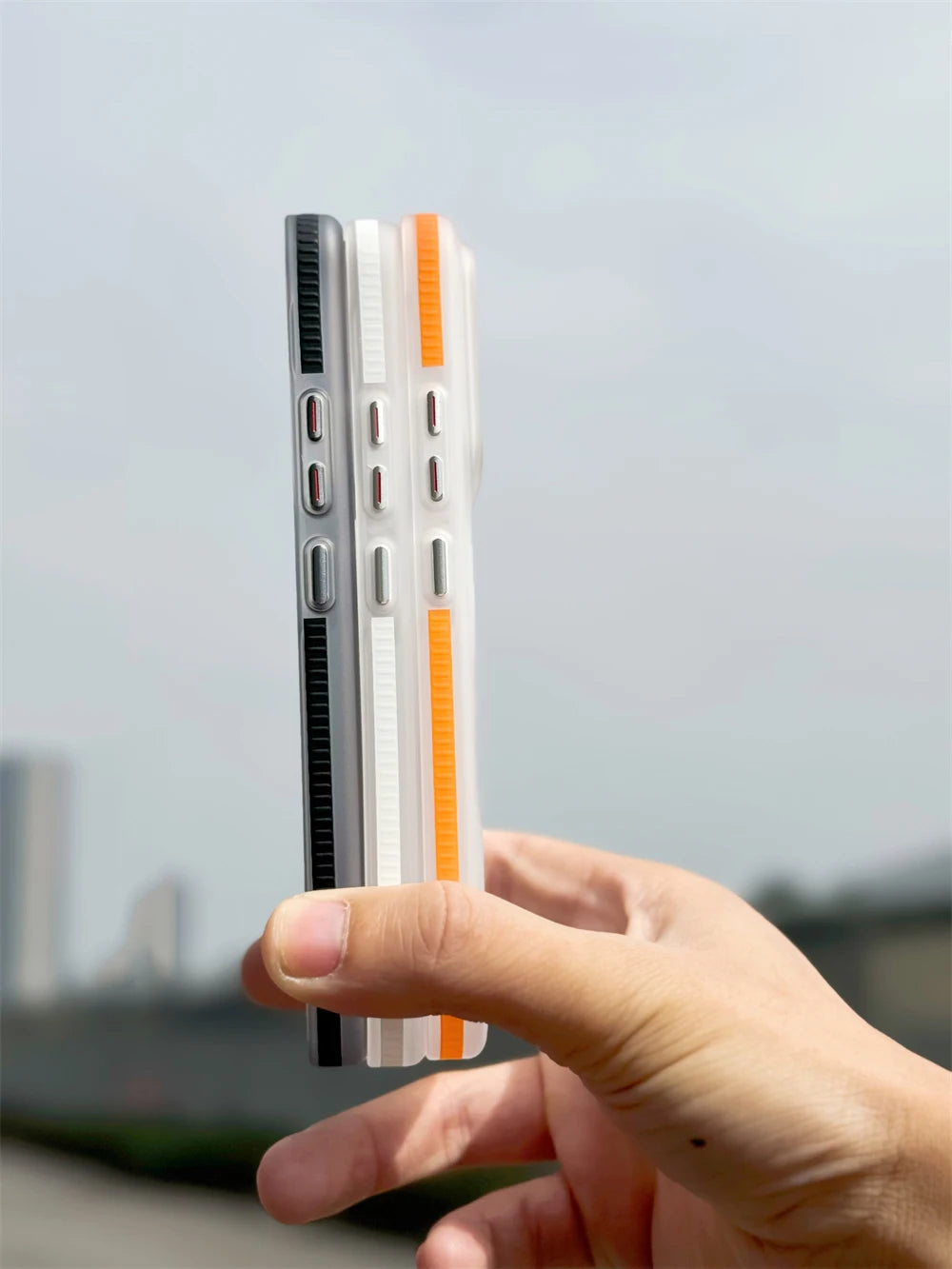 Corrugated Pattern Magnetic Wireless Charging Case for Xiaomi 14 Series