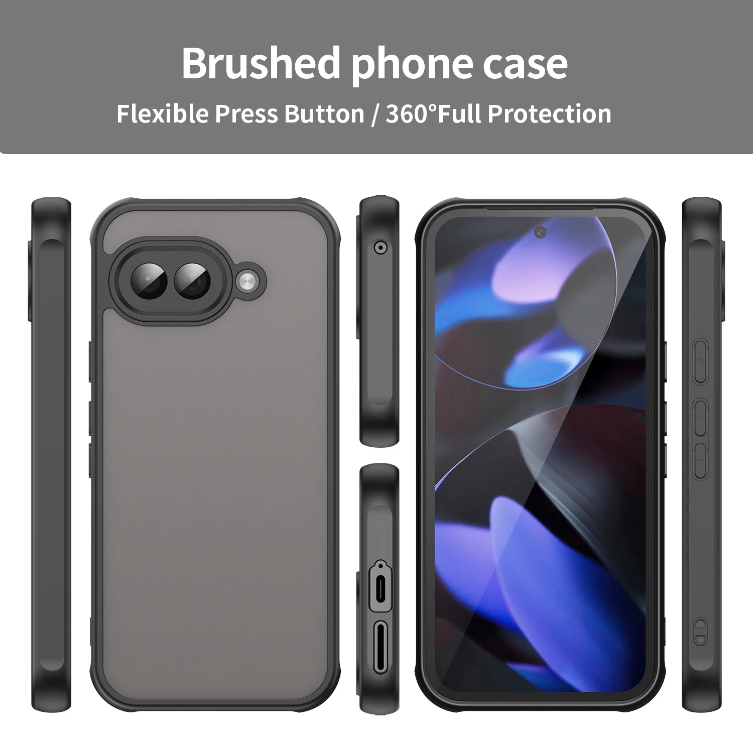 Airbag Super Protection Clear Matte TPU + PC Back Case for Google Pixel 9A