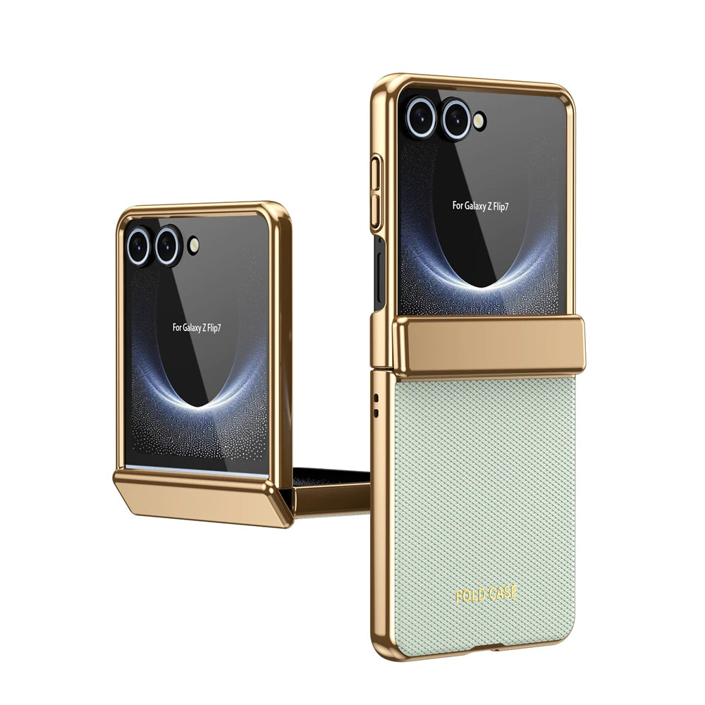 Luxury Diamond Pattern Leather Case with Screen Protector for Samsung Galaxy Z Flip 8