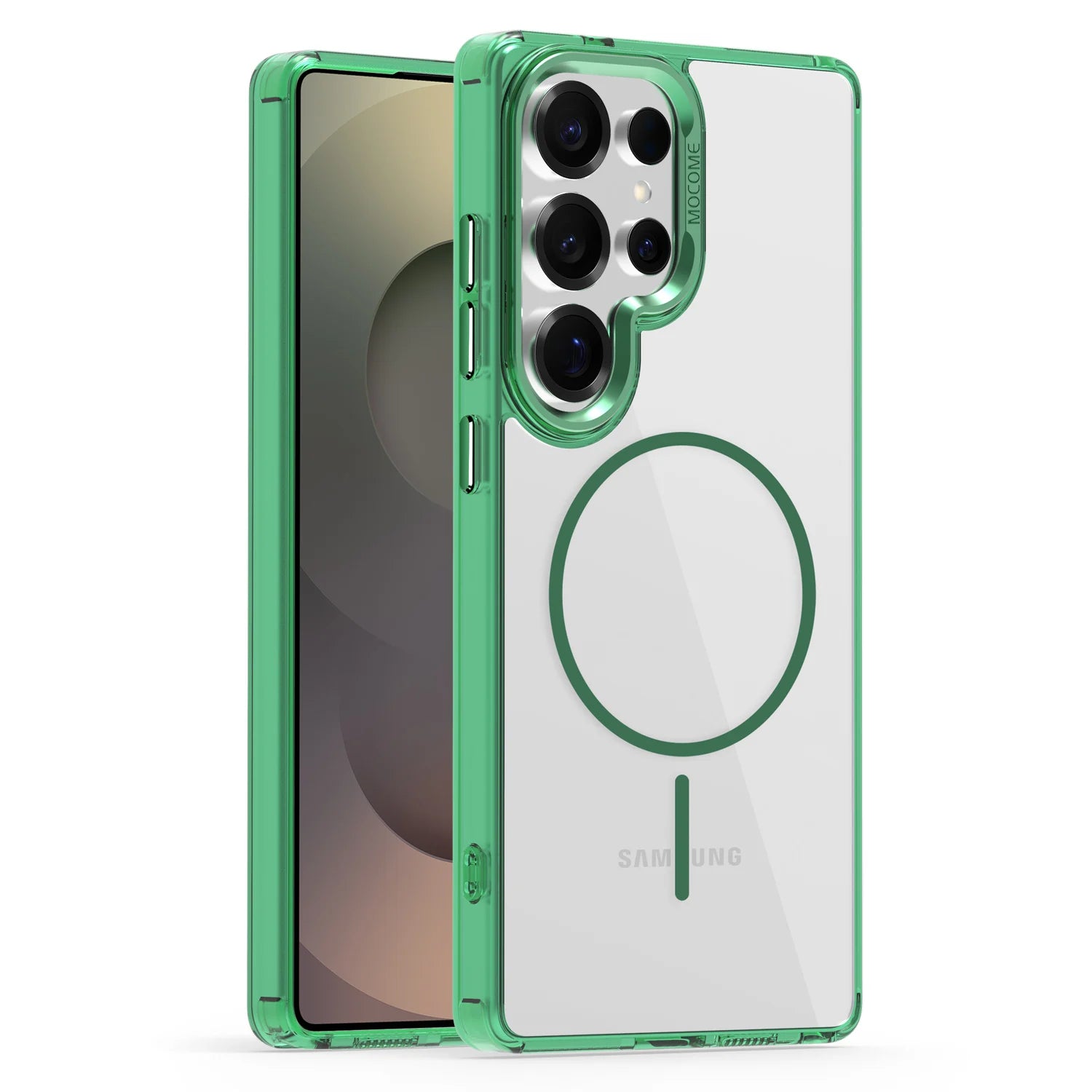 Luxury Magnetic Clear Case with Metal Camera Frame for Samsung Galaxy S25 Series