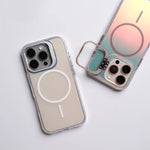 Gradient Laser MagSafe PC Case with Alloy Lens Protector for iPhone 16 Series
