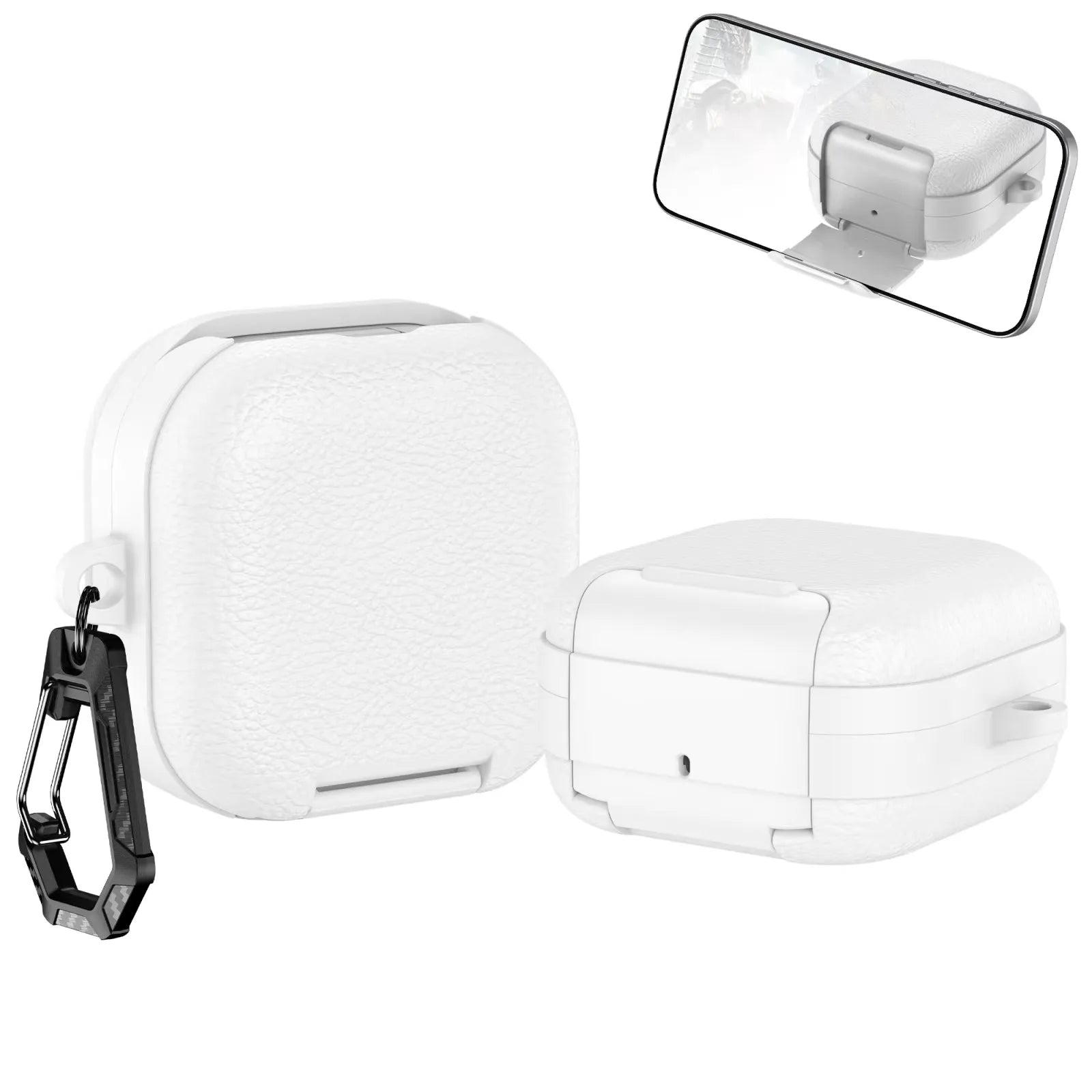 Samsung Galaxy Buds 4 / 4 Pro Business Leather Case With Phone Stand