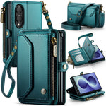 Leather Crossbody Wallet Case with Shoulder Strap for Samsung Galaxy Z Fold 8